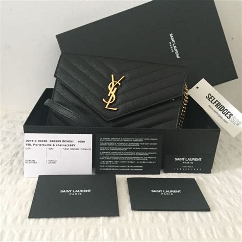 ysl woc gold|ysl monogramed wallet.